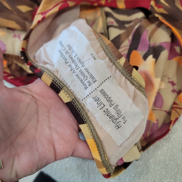 NEW SPEEDO Orange And Brown Floral One Piece Swimsuit Size 18 Vintage - Picture 6 of 13